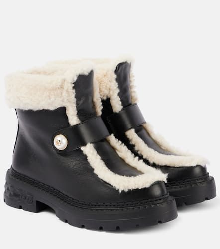 Ankle Boots Shea aus Leder mit Shearling - Jimmy Choo - Modalova