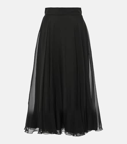 Gonna midi in chiffon di seta - Dolce&Gabbana - Modalova