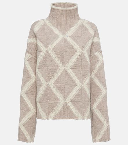 Argyle intarsia wool sweater - Bottega Veneta - Modalova