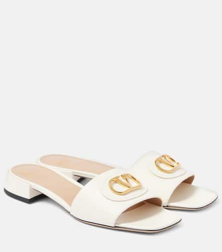 VLogo Signature leather slides - Valentino Garavani - Modalova
