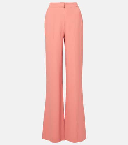 Pantalones flared de cady de tiro alto - Elie Saab - Modalova