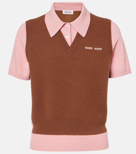 Miu Miu Polo en cachemire et laine - Miu Miu - Modalova