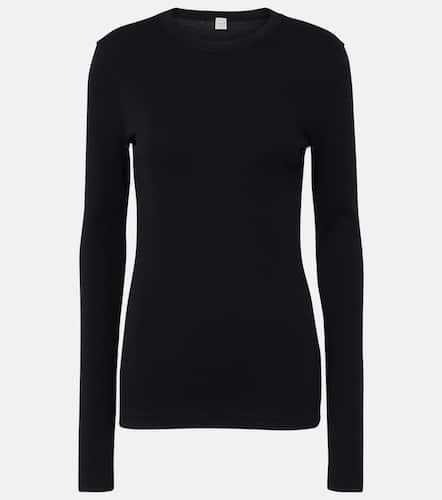 Top en jersey de mezcla de algodón - Toteme - Modalova