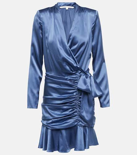 Agatha silk-blend satin wrap dress - Veronica Beard - Modalova