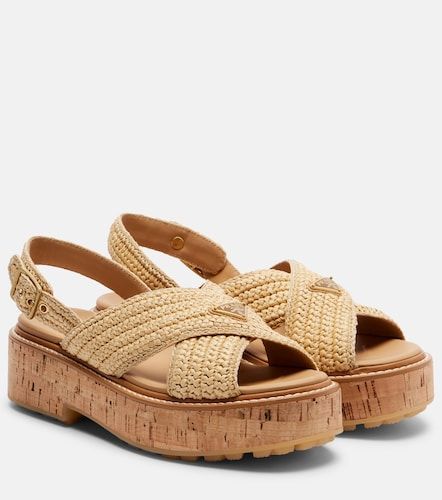 Sandalias de croché efecto rafia - Prada - Modalova
