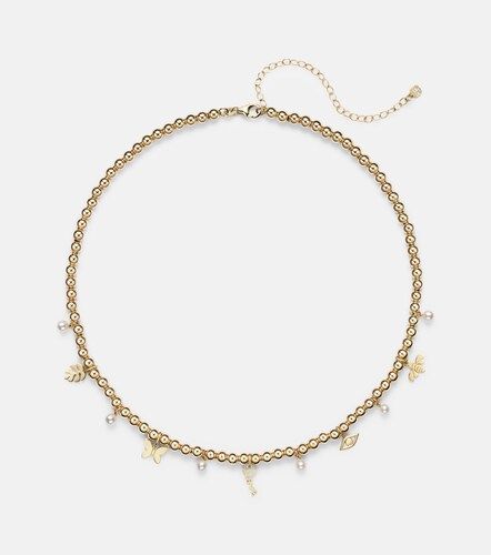 Collana in 14kt con perle - Sydney Evan - Modalova