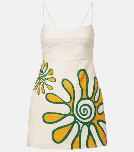 Bedrucktes Minikleid Lucca aus Leinen - Cala de la Cruz - Modalova