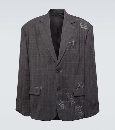 Graffiti Skater wool-blend blazer - Balenciaga - Modalova