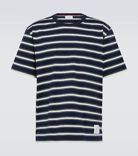 Striped cotton jersey T-shirt - Thom Browne - Modalova
