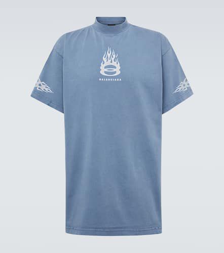 Burning Unity cotton jersey T-shirt - Balenciaga - Modalova