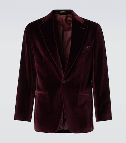 Blazer in velluto di cotone - Rubinacci - Modalova