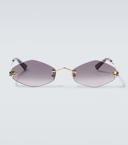 Panthère De Cartier oval sunglasses - Cartier Eyewear Collection - Modalova