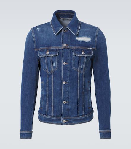 Chaqueta de denim desgastado - Dolce&Gabbana - Modalova