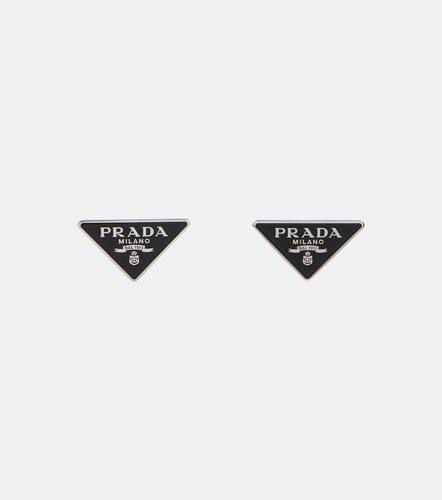 Symbole sterling silver earrings - Prada - Modalova