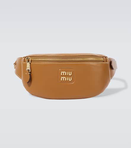 Miu Miu Marsupio in pelle con logo - Miu Miu - Modalova