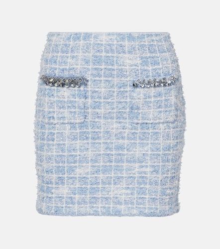 Checked embellished tweed miniskirt - Self-Portrait - Modalova