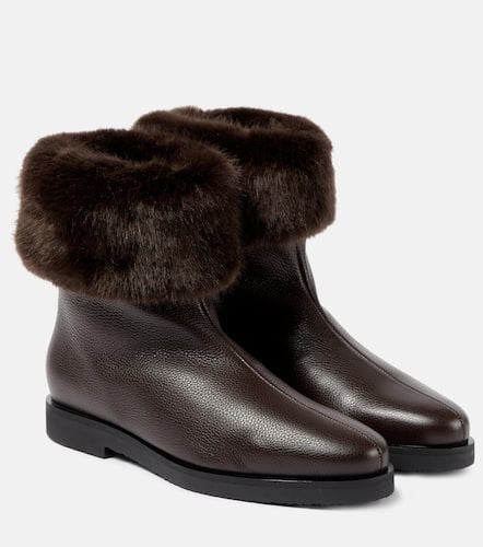 Ankle Boots The Off-Duty aus Leder mit Faux Fur - Toteme - Modalova