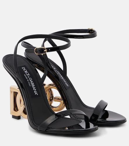 Keira logo patent leather sandals - Dolce&Gabbana - Modalova