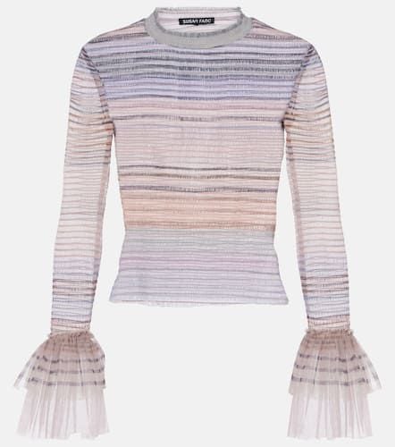 Susan Fang Top in tulle con stampa - Susan Fang - Modalova