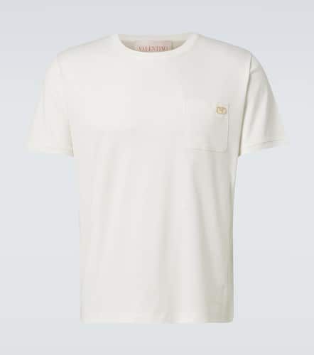 T-shirt Vlogo in jersey di cotone - Valentino - Modalova