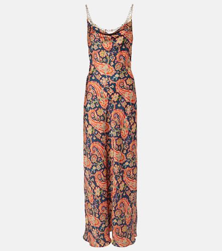 Rabanne Vestido largo con paisley - Rabanne - Modalova