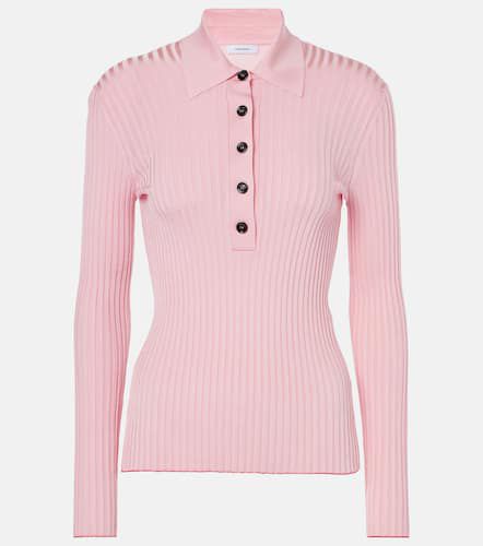 Ferragamo Ribbed-knit polo sweater - Ferragamo - Modalova