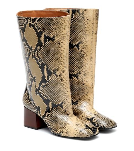 Botas de piel efecto serpiente - Marni - Modalova