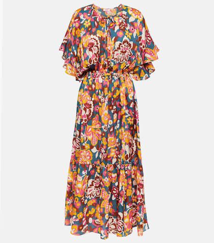 Piment floral silk and cotton midi dress - Eres - Modalova