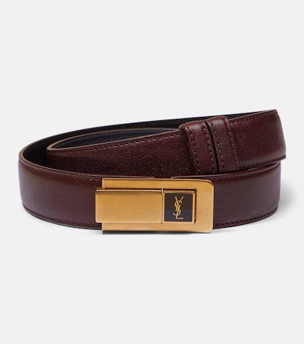 Cassandre leather belt - Saint Laurent - Modalova