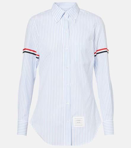 Camicia Stripe Oxford Armbands in cotone - Thom Browne - Modalova