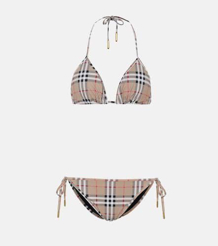 Vintage Check triangle bikini - Burberry - Modalova