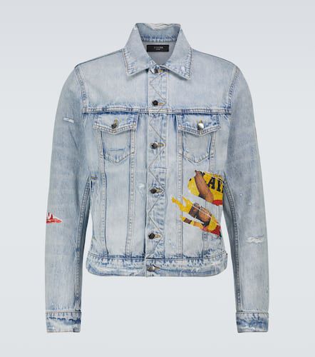 Giacca trucker Playboy in denim - Amiri - Modalova