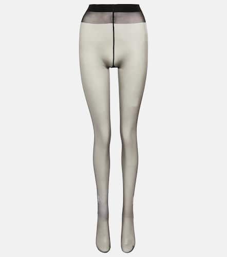 Monogram crystal-embellished tights - Saint Laurent - Modalova