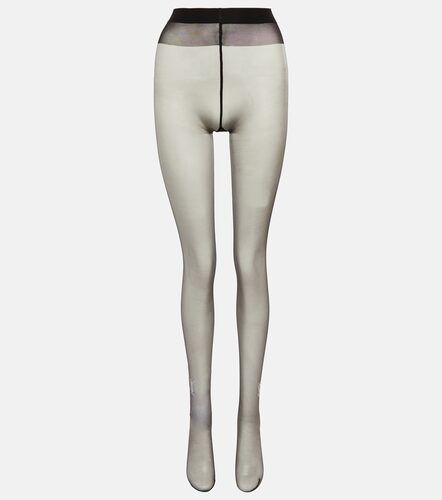 Monogram crystal-embellished tights - Saint Laurent - Modalova