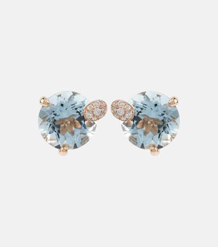Ohrringe Peekaboo aus 18kt Roségold mit Diamanten und Aquamarin - Bucherer Fine Jewellery - Modalova