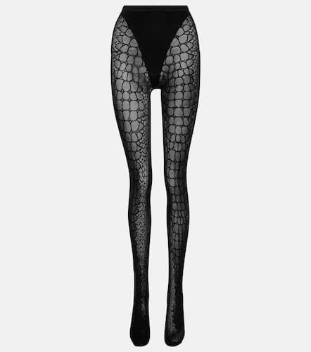 Alaia Croc-effect tights - Alaia - Modalova