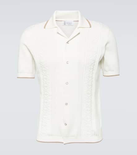 Knitted cotton shirt - Brunello Cucinelli - Modalova