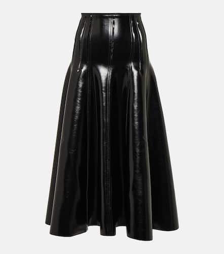 Faux patent leather midi skirt - Norma Kamali - Modalova