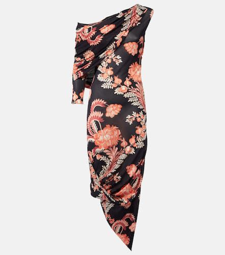 Vestido midi asimétrico drapeado floral - Etro - Modalova