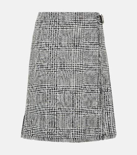 Houndstooth high-rise wrap skirt - Burberry - Modalova