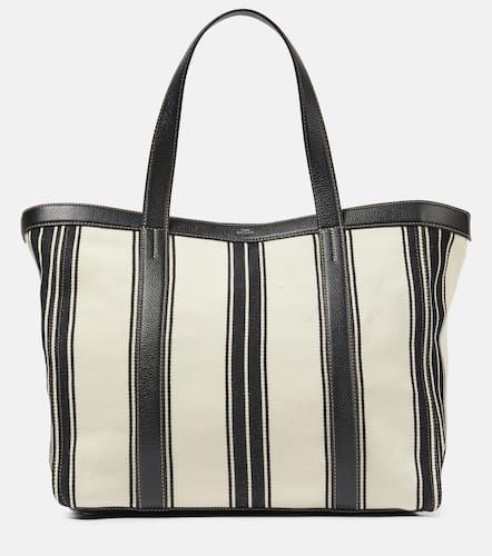 Striped jacquard canvas tote bag - Toteme - Modalova