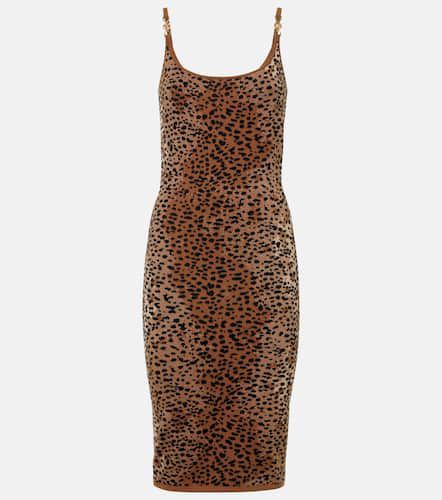 Medusa '95 knitted leopard-print midi dress - Versace - Modalova