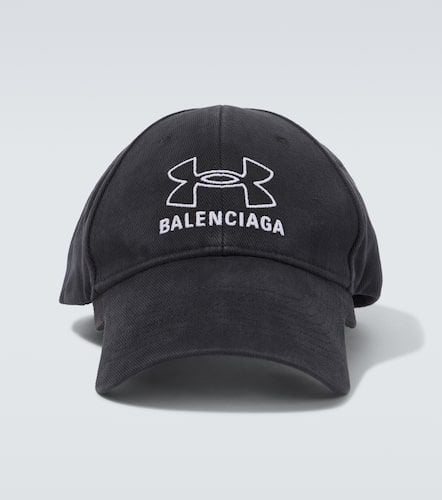 Bestickte Baseballcap aus Denim - Balenciaga - Modalova