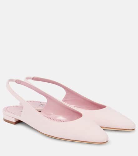 Slingback-Ballerinas Sawra 10 aus Veloursleder - Manolo Blahnik - Modalova