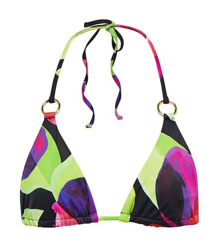 Printed halterneck bikini top - Louisa Ballou - Modalova