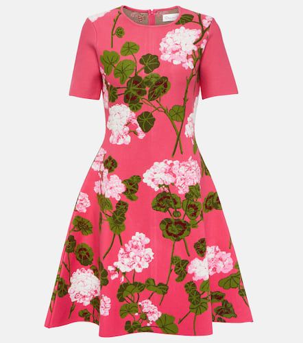 Floral jacquard minidress - Oscar de la Renta - Modalova