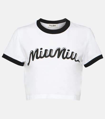 Miu Miu Cropped-Top aus Baumwolle - Miu Miu - Modalova