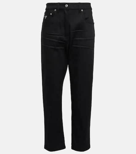 Mid-rise cropped straight jeans - Prada - Modalova