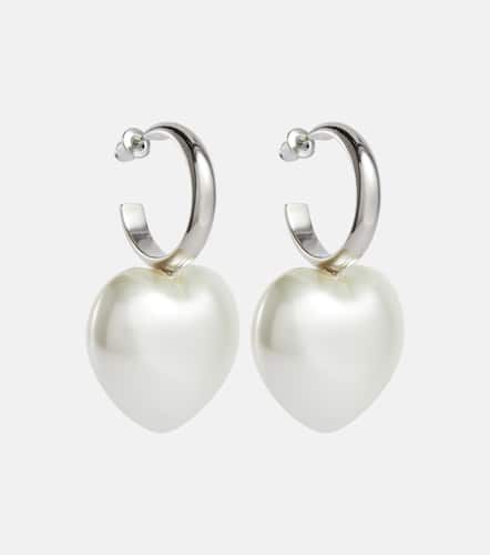 Faux pearl hoop earrings - Simone Rocha - Modalova
