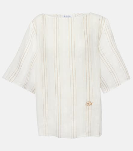 Loro Piana Mara striped linen top - Loro Piana - Modalova